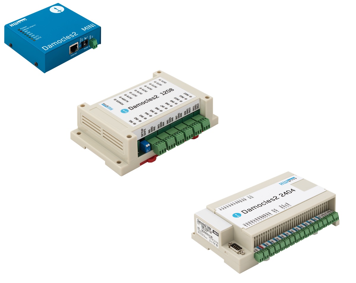 HWg Damocles2 Serie - I/O over Ethernet | Slimme industriemonitoring | Product | MCS