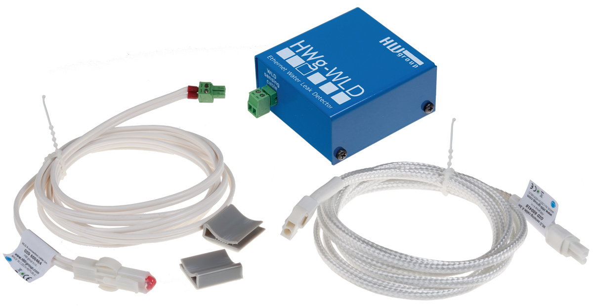 HWg WLD2 Serie - Ethernet IP Water Lek Detectie | Sensor Monitoring | Product | MCS