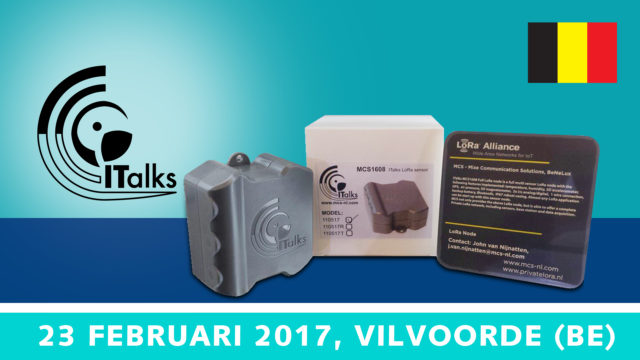 Advanced Workshop ITalks1608 – 23 februari 2017, Vilvoorde | Value Added IoT distributie | MCS