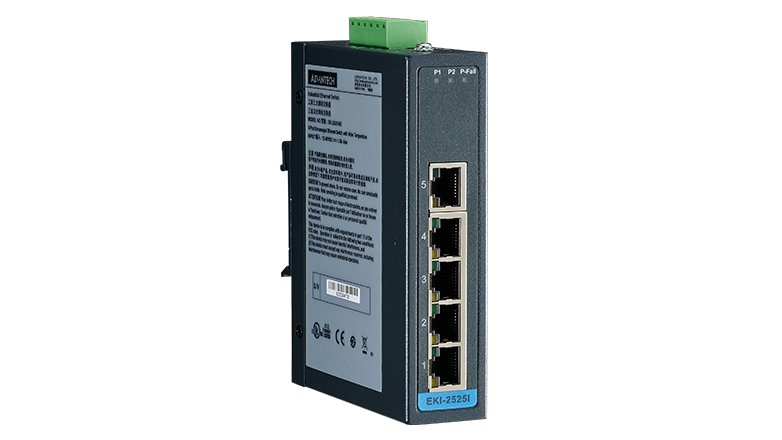 Advantech EKI-2525S , Unmanaged switch, 4 Port 1 | Producten | MCS