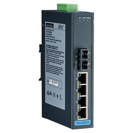 Advantech EKI-2525S , Unmanaged switch, 4 Port 1 | Unmanaged switches | Product | MCS