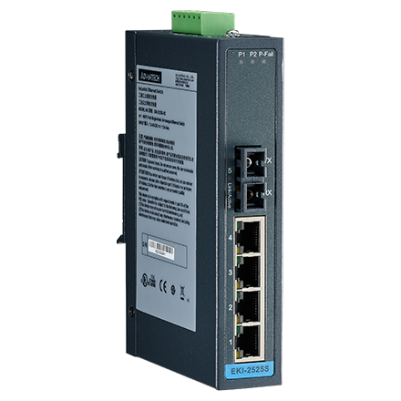 Advantech EKI-2525M Unmanaged switch, 4 Port | Unmanaged switches | Product | MCS