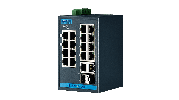 Advantech EKI-5528I Switch, 8 Port 10/100 (Monitored) | Producten | MCS