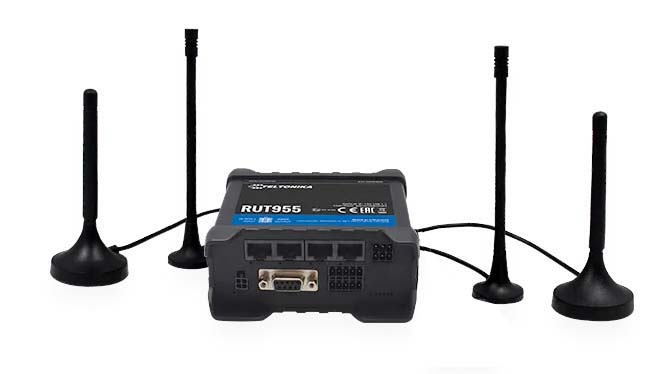 Teltonika RUT955 LTE router i/o RS232 RS485, with QUECTEL module | 4G routers | Product | MCS