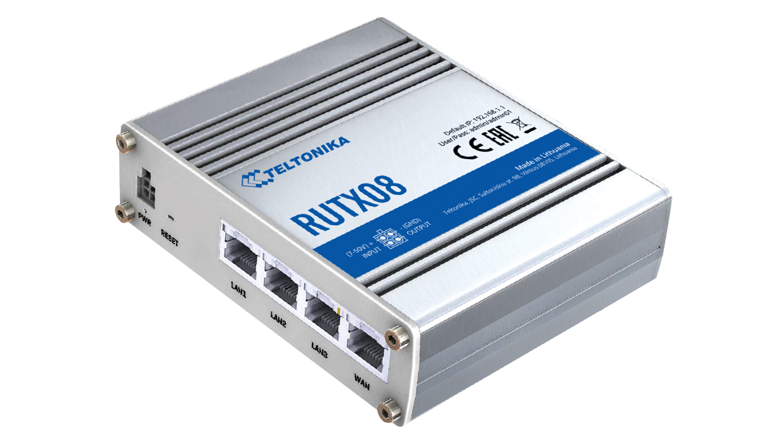 Teltonika RUTX08 VPN router | Industriële IP/LAN router | Product | MCS