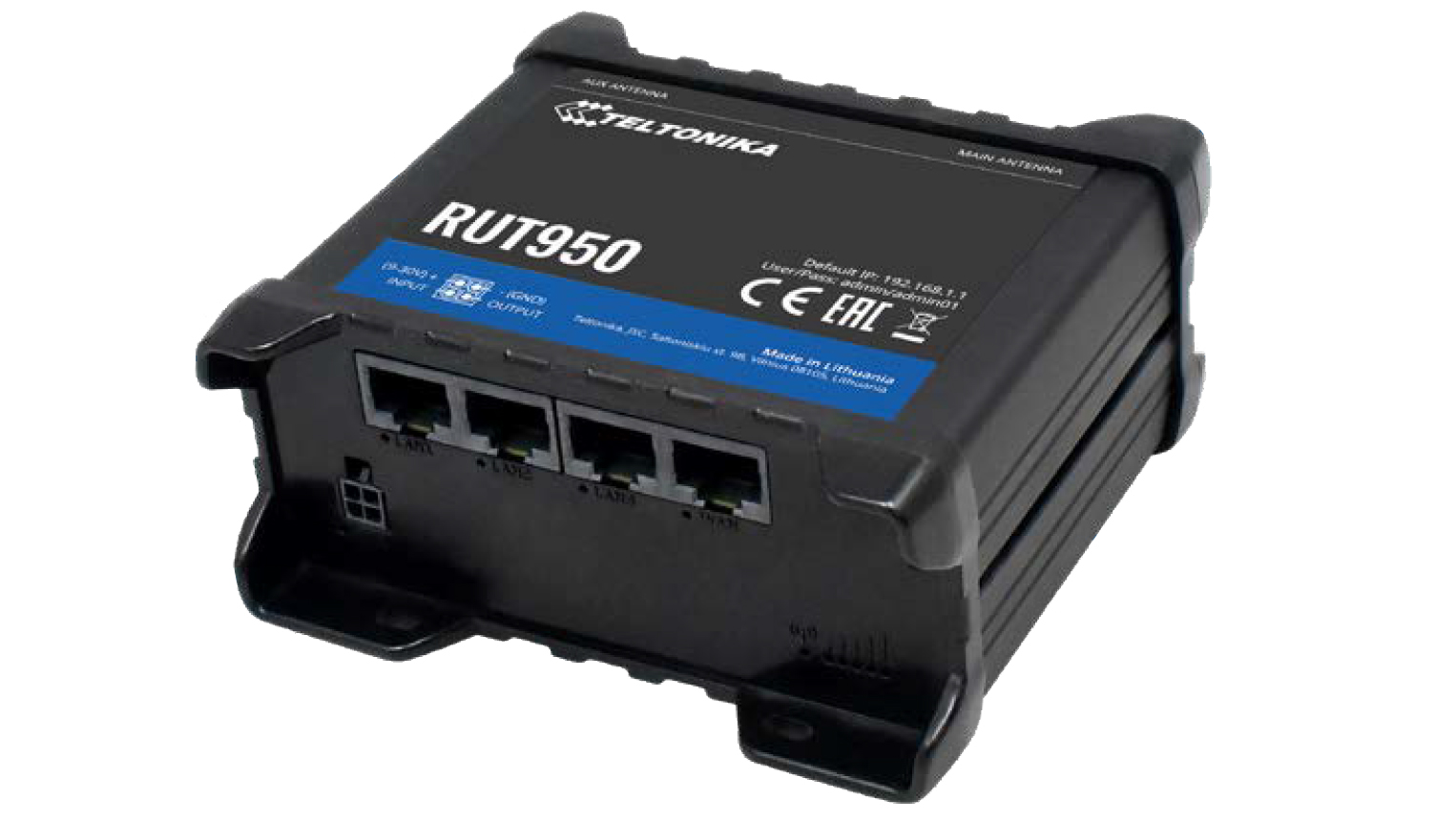 Teltonika RUT950 LTE router met Quectel module, WiFi 4xETH, 2xSIM | 4G routers/gateways | Product | MCS