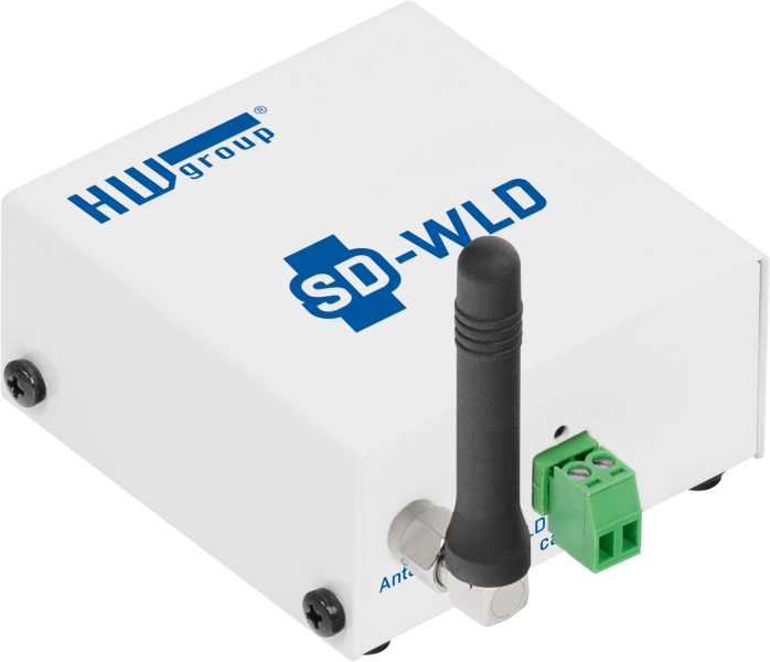 HWg SD-WLD SensDesk monitoring unit, water lek detector, Wifi | Producten | MCS