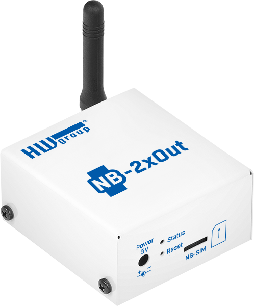 HWg NB 2x Out SensDesk Gateway incl NB-IoT SIM | LTE-M routers, NB IoT Gateways, Sensor Monitoring | Product | MCS