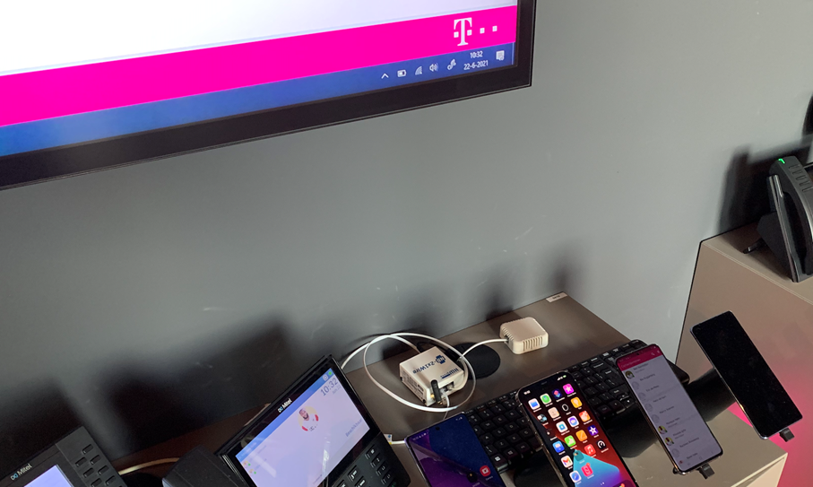 MCS Private Connect SensDesk apparaten in T-Mobile Innovation Center