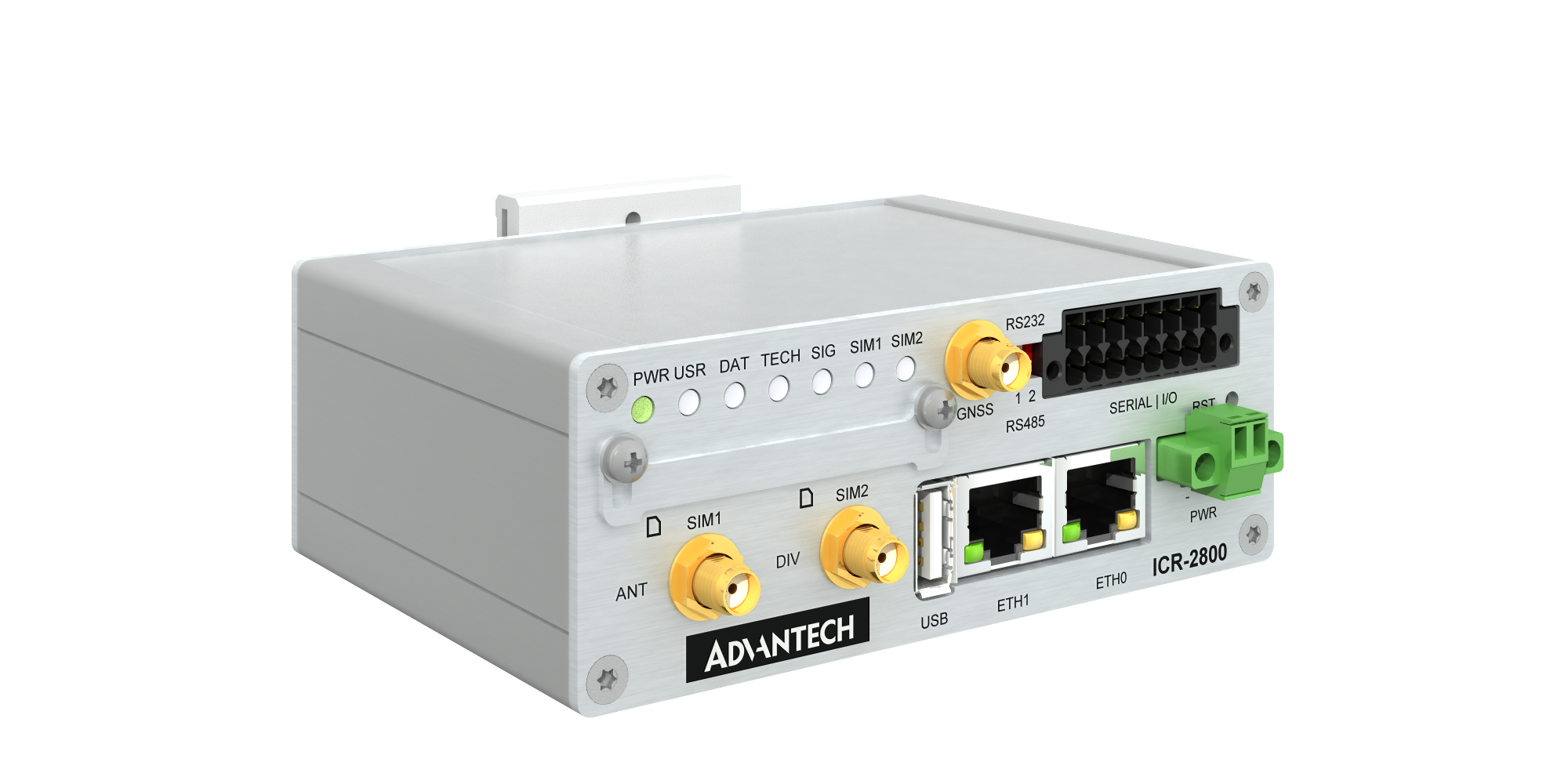 Advantech ICR2834, LTE (cat4) router / IoT Gateway, metal casing | 4G routers/gateways, IoT Gateways, LTE-M routers | Product | MCS