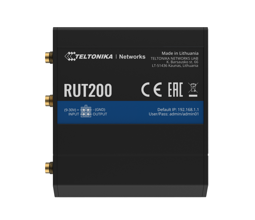 Teltonika RUT200, LTE/WiFi router, i/o, 2x ETH | 4G routers | Product | MCS