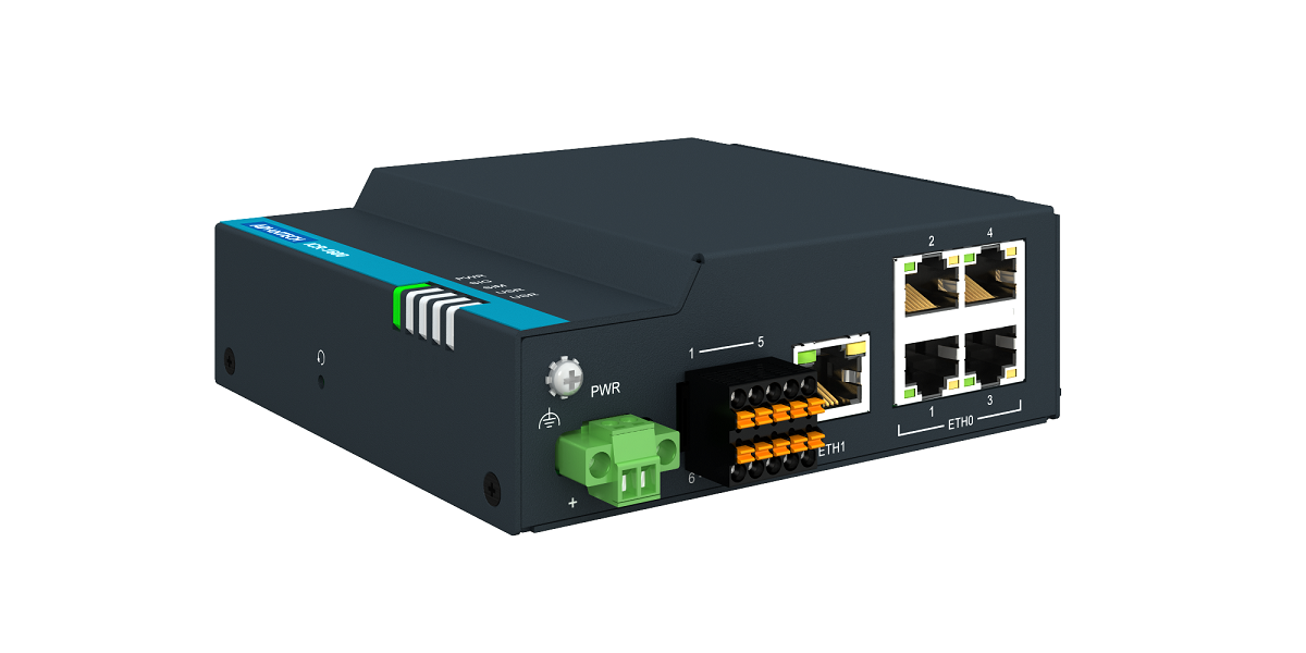 Advantech ICR-1645 LTE router 2xSIM, 5x Ethernet, I/O, RS232 & RS485 | 4G routers | Product | MCS