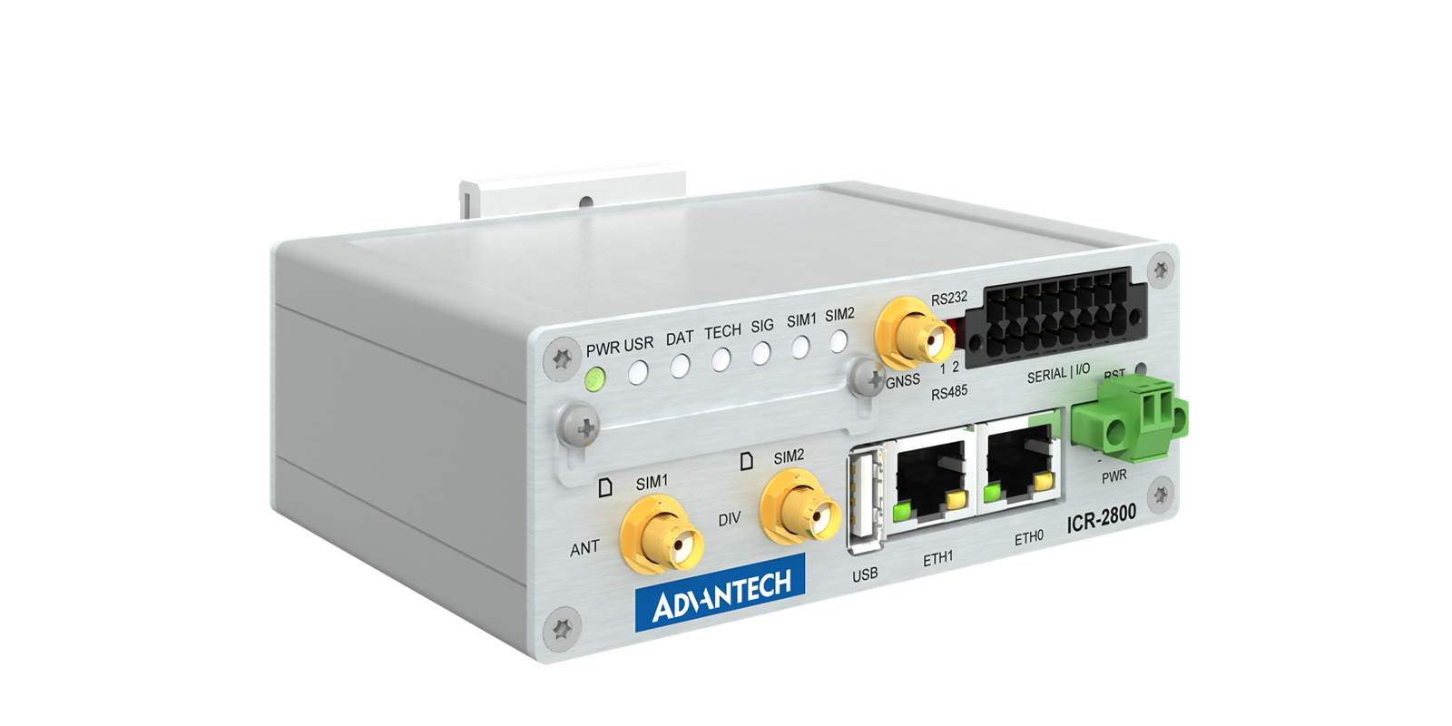 Advantech ICR-2834-S1, LTE (cat4) router / IoT Gateway, metal casing | 4G routers, IEC62443 compliant, IoT Gateways, LTE-M routers | Product | MCS